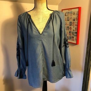 Gap Chambray Top